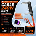 CABLE 240W PRO (Carga Ultra Rápida y  Soporte Integrado)